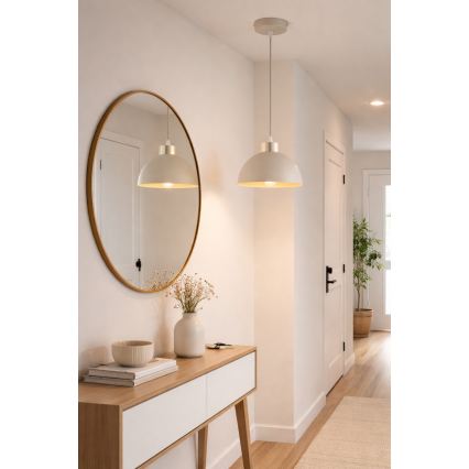 Brilagi - Pendelleuchte mit Kabel 1xE27/60W/230V Ø 18 cm beige/gold
