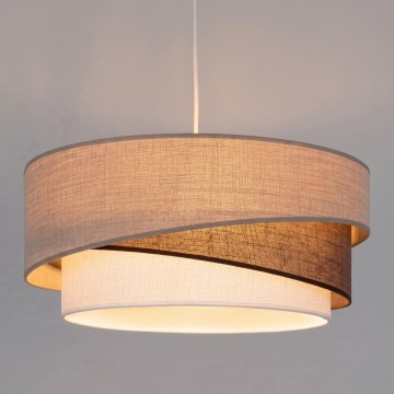 Brilagi - Pendelleuchte mit Kabel ARROW 1xE27/60W/230V Ø 45 cm beige/braun/weiß