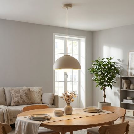 Brilagi - Pendelleuchte mit Kabel COSMO 1xE27/60W/230V Ø 30 cm beige/gold