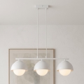 BRILAGI - Pendelleuchte mit Kabel COSMO 3xE27/60W/230V weiß/gold