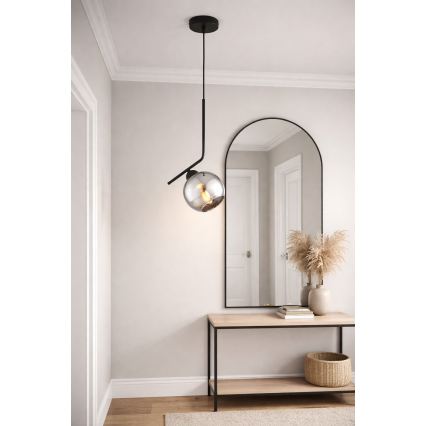 Brilagi - Pendelleuchte mit Kabel DIOR 1xE27/60W/230V schwarz/rauchgrau