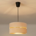 Brilagi - Pendelleuchte mit Kabel DUO-DUO 1xE27/60W/230V Ø 40 cm creme/gold