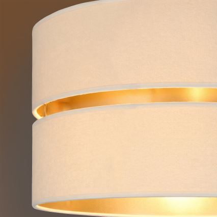 Brilagi - Pendelleuchte mit Kabel DUO-DUO 1xE27/60W/230V Ø 40 cm creme/gold