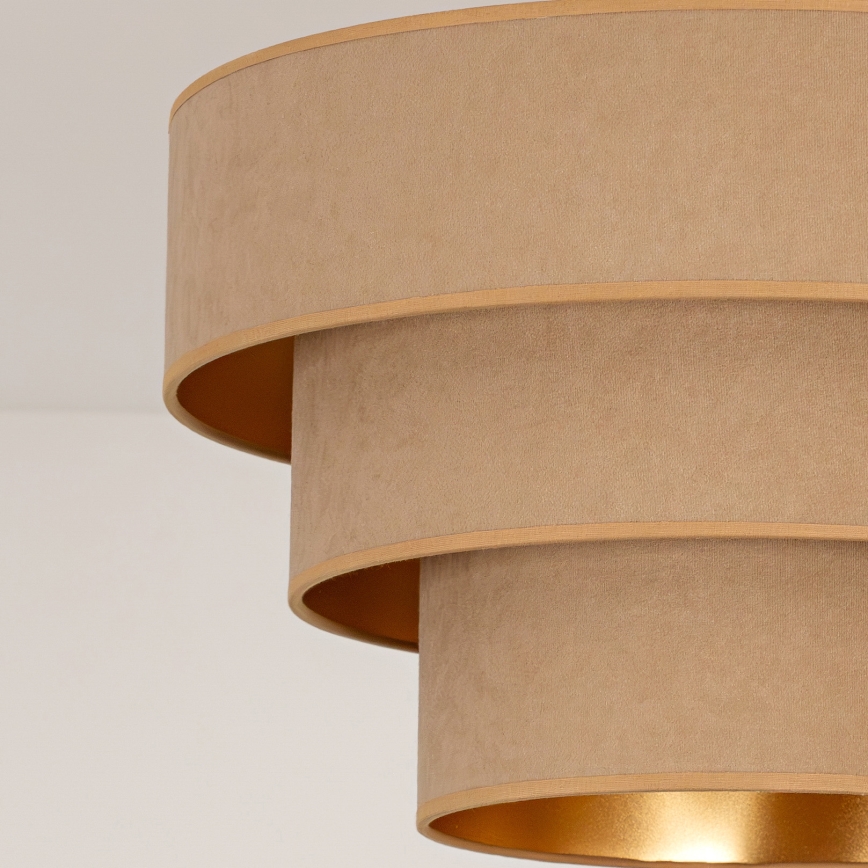 Brilagi - Pendelleuchte mit Kabel LUNETA 1x E27/60W/230V Ø 40 cm beige/gold