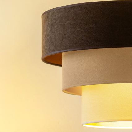 Brilagi - Pendelleuchte mit Kabel LUNETA 1xE27/60W/230V Ø 40 cm braun/beige/creme