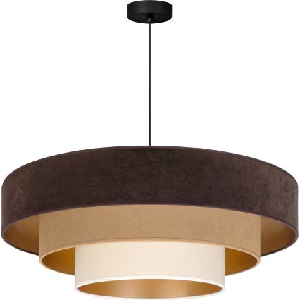 Brilagi - Pendelleuchte mit Kabel LUNETA 3xE27/60W/230V Ø 80 cm braun/beige/creme