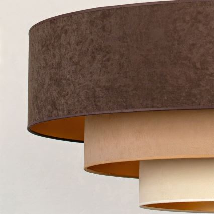 Brilagi - Pendelleuchte mit Kabel LUNETA 3xE27/60W/230V Ø 80 cm braun/beige/creme