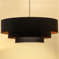 Brilagi - Pendelleuchte mit Kabel LUNETA 3xE27/60W/230V Ø 80 cm schwarz/gold
