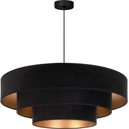 Brilagi - Pendelleuchte mit Kabel LUNETA 3xE27/60W/230V Ø 80 cm schwarz/gold