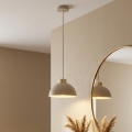 BRILAGI - Pendelleuchte mit Kabel MOON 1xE27/60W/230V Ø 18 cm beige/gold