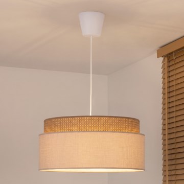 Brilagi - Pendelleuchte mit Kabel PADOVA 1xE27/60W/230V Ø 40 cm beige