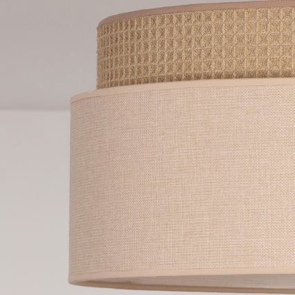 Brilagi - Pendelleuchte mit Kabel PADOVA 1xE27/60W/230V Ø 40 cm beige