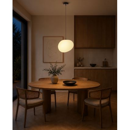 BRILAGI - Pendelleuchte mit Kabel PEBBLES 1xE27/40W/230V Ø 30 cm schwarz