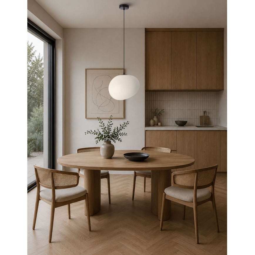 BRILAGI - Pendelleuchte mit Kabel PEBBLES 1xE27/40W/230V Ø 30 cm schwarz