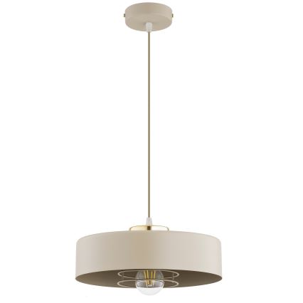 Brilagi - Pendelleuchte mit Kabel SPRING 1xE27/60W/230V Ø 30 cm Beige/Gold