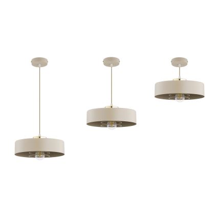 Brilagi - Pendelleuchte mit Kabel SPRING 1xE27/60W/230V Ø 30 cm Beige/Gold