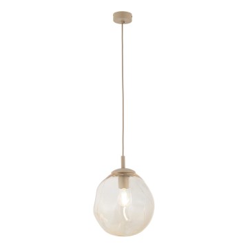 Brilagi - Pendelleuchte mit Kabel VULCANO 1xE27/15W/230V beige/rauchbeige