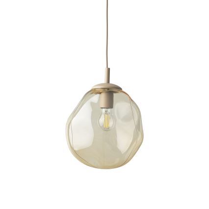 Brilagi - Pendelleuchte mit Kabel VULCANO 1xE27/15W/230V beige/rauchbeige