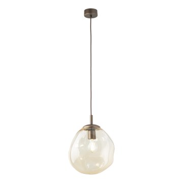 Brilagi - Pendelleuchte mit Kabel VULCANO 1xE27/15W/230V braun/rauchiges Beige