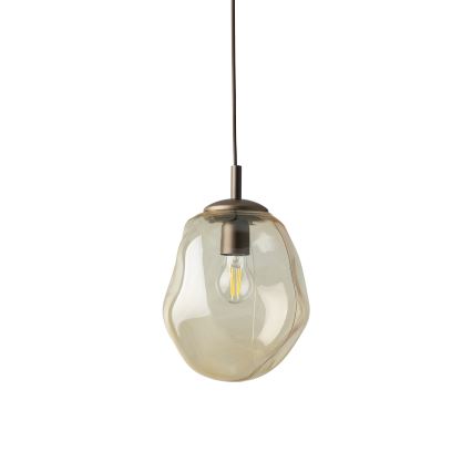 Brilagi - Pendelleuchte mit Kabel VULCANO 1xE27/15W/230V braun/rauchiges Beige