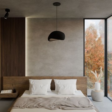 Brilagi - Pendelleuchte mit Kabel WABI SABI 1xE27/40W/230V schwarz