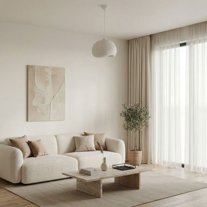 Brilagi - Pendelleuchte mit Kabel WABI SABI 1xE27/40W/230V Ø 34 cm weiß