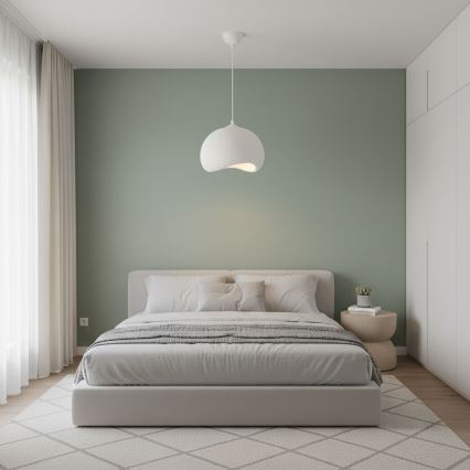 Brilagi - Pendelleuchte mit Kabel WABI SABI 1xE27/40W/230V Ø 34 cm weiß