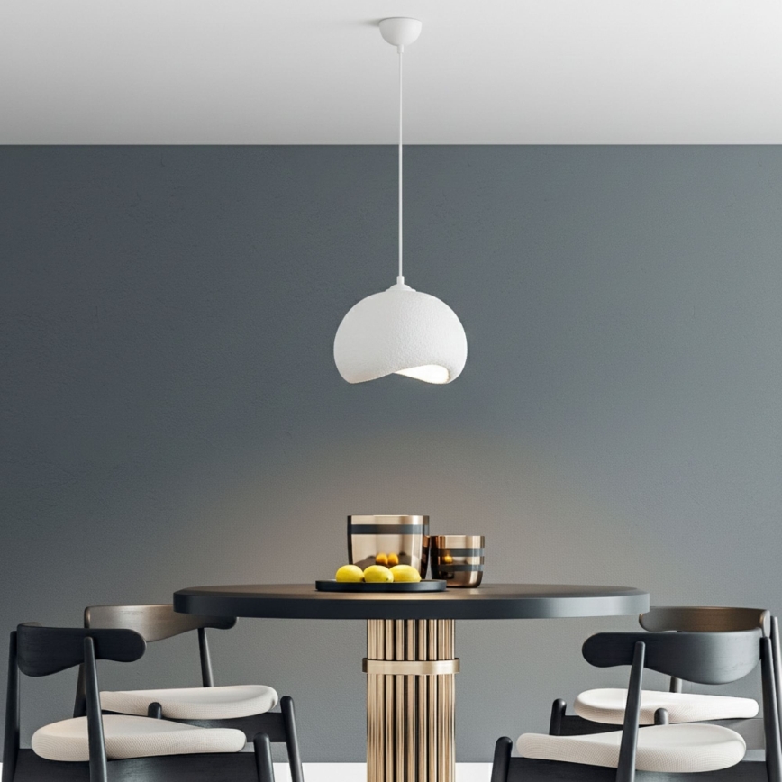 Brilagi - Pendelleuchte mit Kabel WABI SABI 1xE27/40W/230V Ø 34 cm weiß