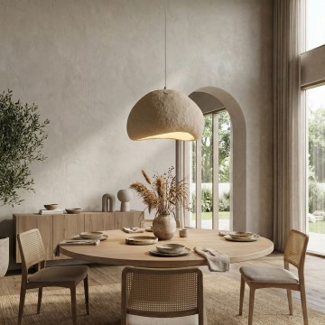 Brilagi - Pendelleuchte mit Kabel WABI SABI 1xE27/40W/230V Ø 50 cm beige