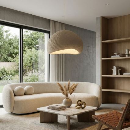 Brilagi - Pendelleuchte mit Kabel WABI SABI 1xE27/40W/230V Ø 50 cm beige