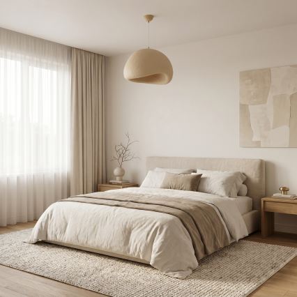 Brilagi - Pendelleuchte mit Kabel WABI SABI 1xE27/40W/230V Ø 50 cm beige