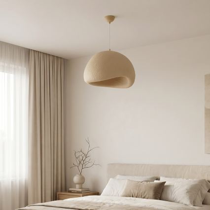 Brilagi - Pendelleuchte mit Kabel WABI SABI 1xE27/40W/230V Ø 50 cm beige