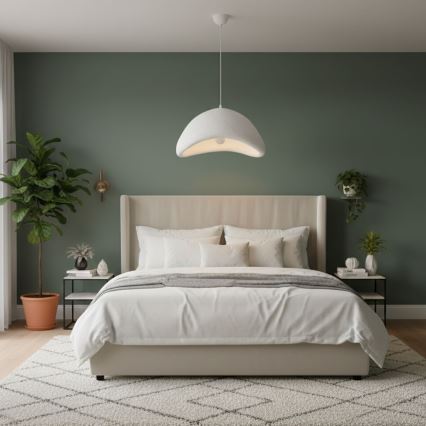 Brilagi - Pendelleuchte mit Kabel WABI SABI 1xE27/40W/230V Ø 52 cm weiß