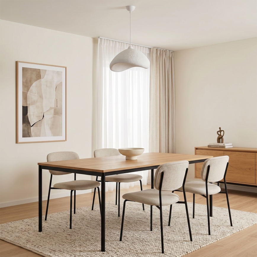 Brilagi - Pendelleuchte mit Kabel WABI SABI 1xE27/40W/230V Ø 52 cm weiß