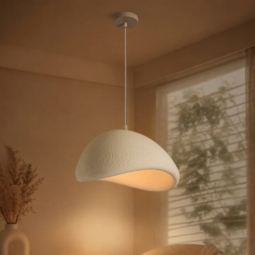 BRILAGI - Pendelleuchte mit Kabel WABI SABI 1xE27/60W/230V Ø 40 cm weiß