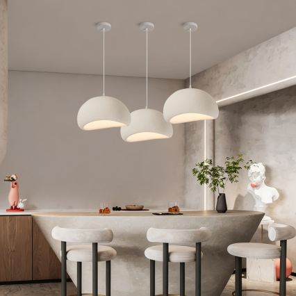BRILAGI - Pendelleuchte mit Kabel WABI SABI 1xE27/60W/230V Ø 40 cm weiß