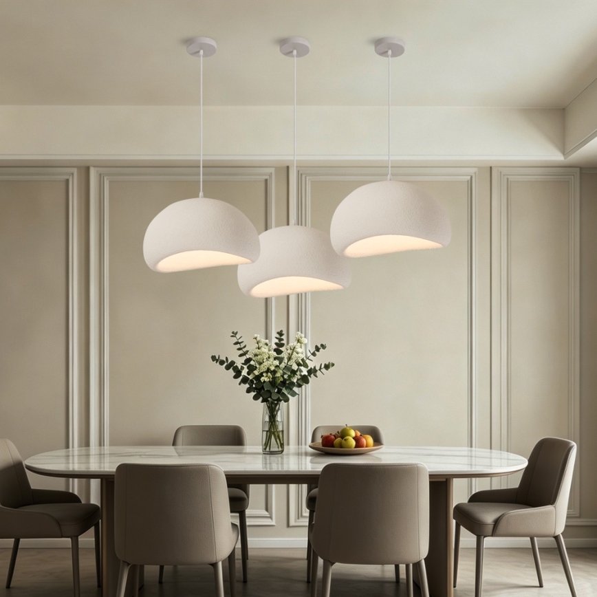 BRILAGI - Pendelleuchte mit Kabel WABI SABI 1xE27/60W/230V Ø 40 cm weiß