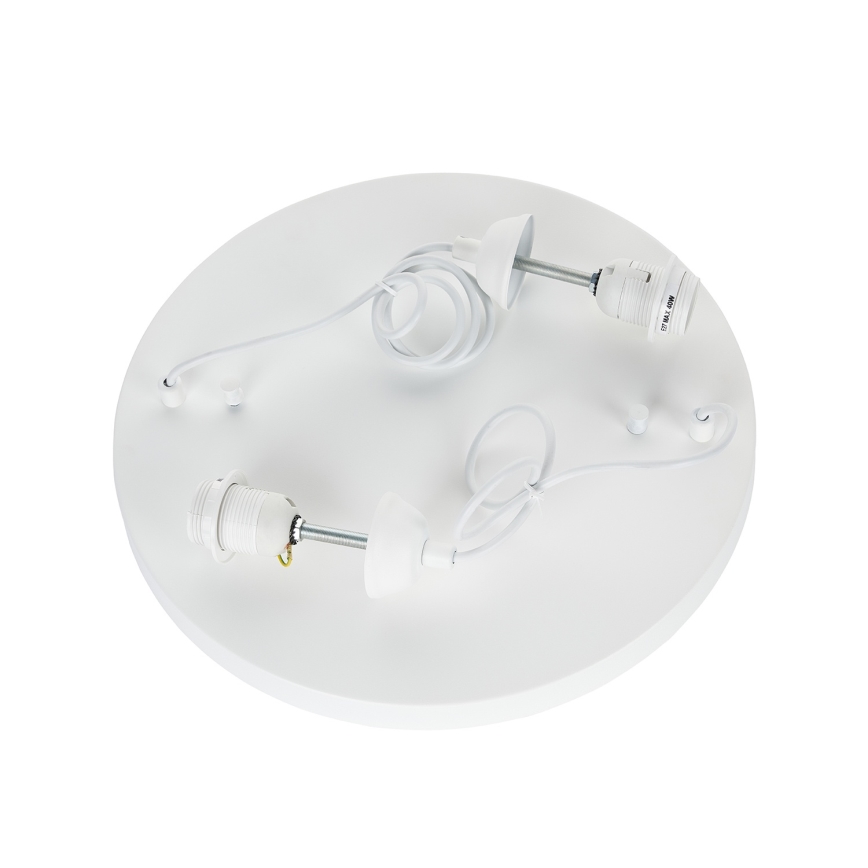 Brilagi - Pendelleuchte mit Kabel WABI SABI 2xE27/40W/230V Ø 74 cm weiß