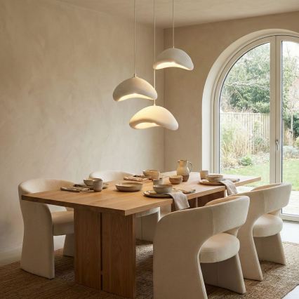 Brilagi - Pendelleuchte mit Kabel WABI SABI 3xE27/40W/230V Ø 82 cm weiß