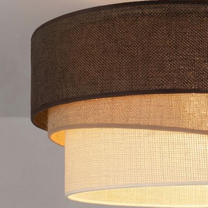 Brilagi - Pendelleuchte mit Kabelabhängung TRIO 1xE27/60W/230V Ø 40 cm braun/beige/weiß