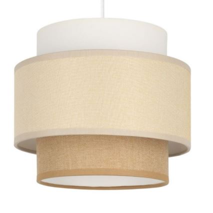 Brilagi - Pendelleuchte mit Kabelaufhängung RESNA 2xE27/60W/230V Ø 30 cm creme/beige