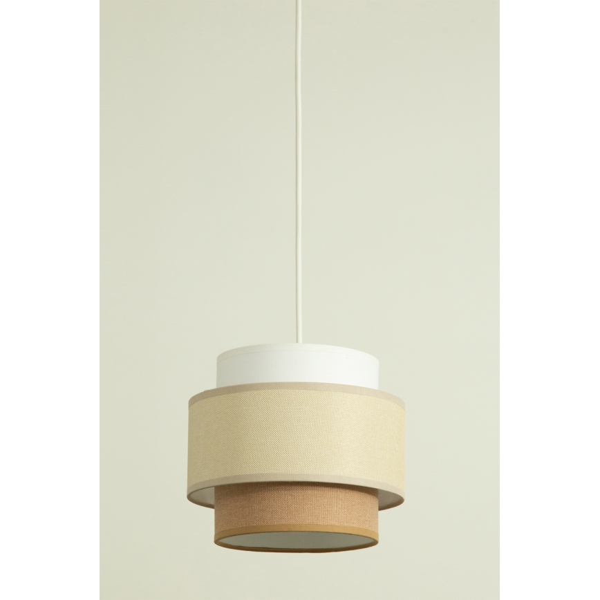 Brilagi - Pendelleuchte mit Kabelaufhängung RESNA 2xE27/60W/230V Ø 30 cm creme/beige