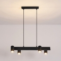 Brilagi - Pendelleuchte mit Seilaufhängung SELE 4xGU10/30W/230V schwarz