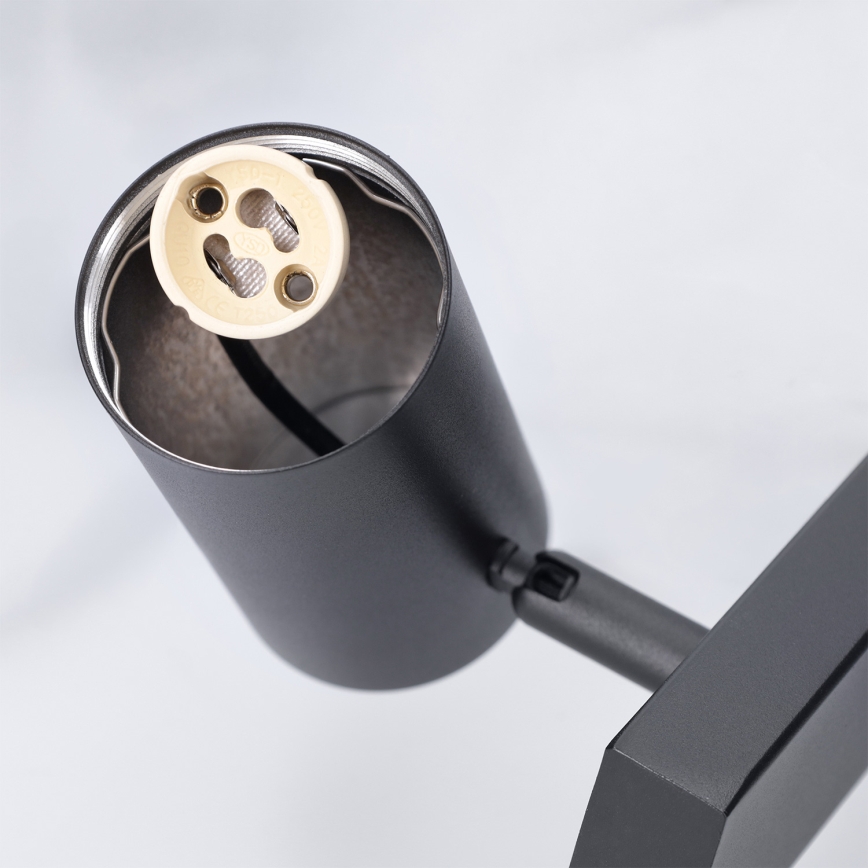 Brilagi - Pendelleuchte mit Seilaufhängung SELE 4xGU10/30W/230V schwarz