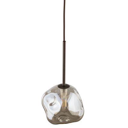 Brilagi - Pendelleuchte mit Stahlseil VULCANO 1xG9/8W/230V braun/rauchiges Beige