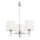 Brilagi - Pendelleuchte mit Stange MONTE 3xE27/15W/230V Creme/glänzender Chrom