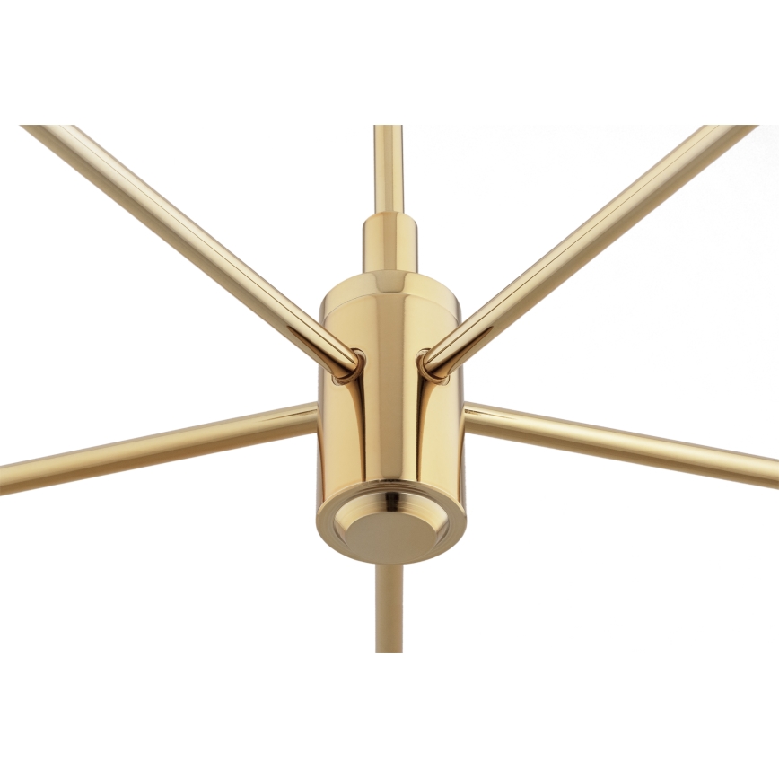 BRILAGI - Pendelleuchte mit Stange MONTE 5×E27/60W/230V Braun/Gold