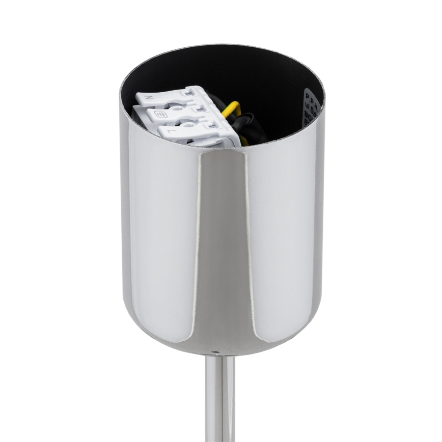 BRILAGI - Pendelleuchte MONTE 5xE27/60W/230V beige/glänzender Chrom
