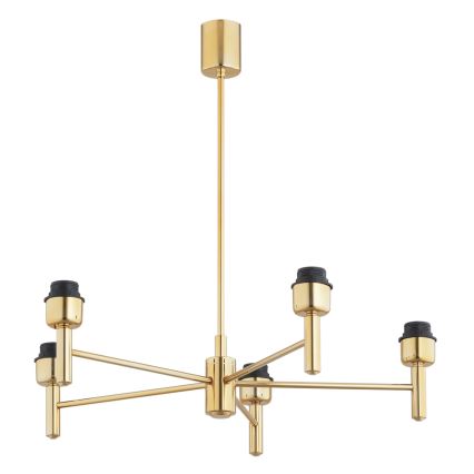 BRILAGI - Pendelleuchte MONTE an Stange 5xE27/60W/230V blau/gold