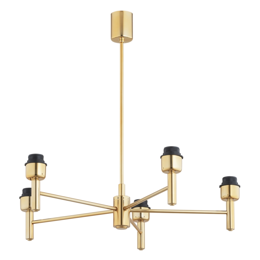 BRILAGI - Pendelleuchte MONTE an Stange 5xE27/60W/230V blau/gold